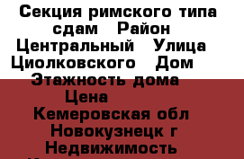 Секция римского типа сдам › Район ­ Центральный › Улица ­ Циолковского › Дом ­ 43 › Этажность дома ­ 5 › Цена ­ 6 500 - Кемеровская обл., Новокузнецк г. Недвижимость » Квартиры аренда   . Кемеровская обл.